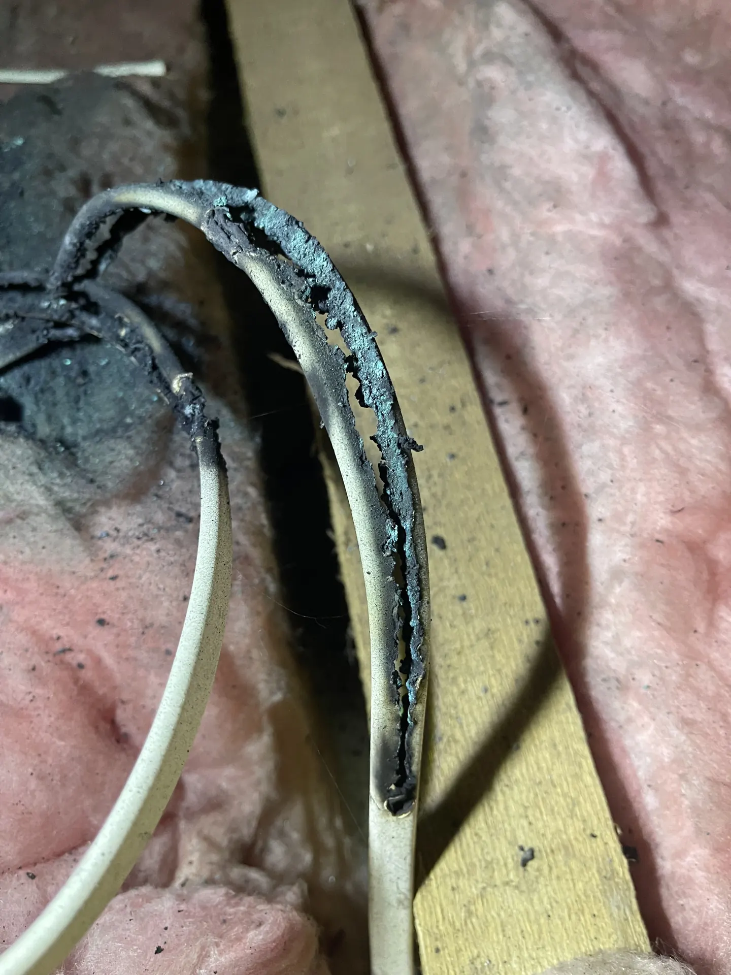 Damaged loft cable